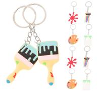 Lurrose 10 piezas Llavero Estilo Artista Diseño de Dibujo Animado Colgante Decorativo para Llaves y Coche Original y Compacto para Mujer y Hombre