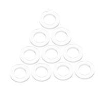 Lurrose 10 piezas Unidades Juntas Goma para Manguera Ducha Sellado Hermético Arandelas Caucho Resistentes Duraderas para Accesorios Fontanería