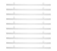 Lurrose 10 Piezas Varilla de Póster de Pvc para Colgar Carteles, Soporte Estable y Fácil de Usar, Adecuado para Supermercados y Hogar