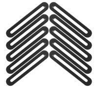 Lurrose 10 Placas Metálicas Planas Ajustables de Acero Inoxidable con Orificios para Reparación y Fijación de Muebles de Madera, Soporte Adecuado para Sillas y Cajones