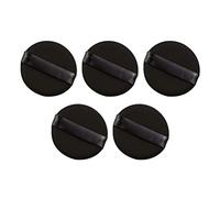 Lurrose 10 unidades de borlas de maquillaje en polvo sin látex, suaves y elásticas, para base de maquillaje en polvo, crema BB (negro)