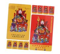 Lurrose 10 Unidades Tai SUI Cards Feng Shui Chinese Amulets Wu SUI Peace and Protection Lucky Decor For Snake Year Home and Personal Use