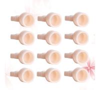 Lurrose 100 Anillos de Pigmento de Silicona Desechables para Cejas Capacidad Adecuada para Aplicación Rápida y Uso Profesional
