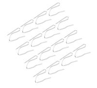 Lurrose 100 Ganchos para Cortinas en Forma de S de Hierro Plateado, Resistentes y Anticorrosivos, Tamaño Estándar, Ideales para Alzapaños en Baño, Cocina y Dormitorio, Accesorios