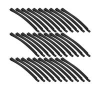 Lurrose 100 Horquillas Negras, Horquillas para Cabello Largo, Pinzas Pelo Flequillo, Metal, Curvadas, 100piezas, Ligeras y Portátiles, Mujeres, DIY y Uso Diario