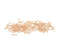 Lurrose 100 piezas de clavijas de repuesto de madera para cepillos de pelo, puntas redondeadas, clavijas de cerdas de madera natural para reparación de cepillos de masaje capilar tipo cojín y