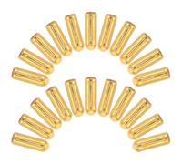 Lurrose 100 Piezas Tapones de Metal Dorado para Alfileres de Sombrero, Accesorios Estables y Fáciles de Montar para Joyería DIY en Cobre, Ideales para Manualidades y Broches