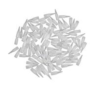Lurrose 100 Puntas Desechables para Máquina de Cejas 5r de Abs Blanco, Seguras y Limpias para Maquillaje Permanente y Perfilado Profesional