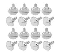 Lurrose 100 Tornillos de Repuesto para Máquina de Coser, Tornillo de Abrazadera para Prensatelas, Fijación Metálica para Dobladillos, Accesorios para Máquinas de Coser, Kit 100 Piezas