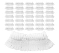 Lurrose 100 unidades de tapas de filtro para aspiradora de mano - Tapas de filtro desechables de tela no tejida para aspiradoras de mano inalámbricas/recargables/mini de coche