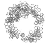 Lurrose 100piezas Anillos de Salto Abiertos Plata Brillante para Fabricación de Joyería Llavero de Pulsera y Conectores Multiuso para Collares Pulseras y Aretes