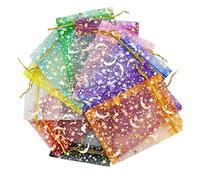 Lurrose 100piezas Bolsas De Organza Con Cierre De Cordón Para Fiestas Bodas y Para Chocolates Dulces y Joyas Diseño Elegante y Resistente Mezcla De