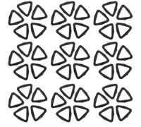 Lurrose 100piezas Botones Triángulo de Plástico para Ropa y Bolsos Fijadores para Cintas y Práctico para DIY y Decoración de Moda
