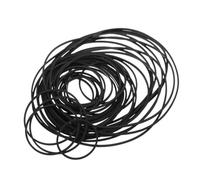 Lurrose 100piezas Kit De Reparación Para Grabadora De Casete Correas De Goma Negras Reemplazo De Correa De Transmisión Para Mantenimiento De Grabadora De Casete