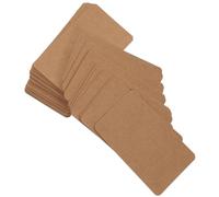 Lurrose 100piezas Tarjetas Kraft Dobles para Bricolaje Notas Gruesas para Mensajes y Grafiti Diario Tarjetas Portátiles para Estudio Oficina Mesa