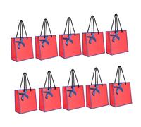 Lurrose 10piezas Bolsas Únicas y Resistentes para Envolver Regalos Aperitivos Cosméticos Unidades Lazo