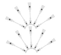 Lurrose 10Piezas Clips de Señal de Precio Transparentes Soporte para Etiquetas de Unidades para Supermercados y Tiendas Minoristas