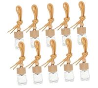 Lurrose 10piezas Colgantes de Botella de Perfume Frascos de Perfume Vacíos para Ambientadores para Coche Perfumeros Colgantes Difusores de Fragancia para Coche