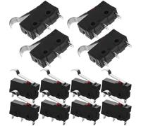 Lurrose 10piezas Interruptor de Límite Eléctrico con Botón Curvado Unidades Micro Interruptor de Encendido Apagado para Sistemas Automáticos Reemplazo de Electrodomésticos Diseño