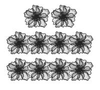 Lurrose 10piezas Parches de Encaje Termoadhesivos con Diseño de Flores Bordados para Ropa DIY Creativa Adecuados para Vestidos Bolsos y Jeans Material Seguro