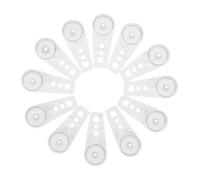 Lurrose 12 Piezas Accesorios para Riel de Cortina con Rodamientos de Bolas Deslizadores para Riel de Techo Compatible con Sistemas de Cortinas Movimiento Suave y Silencioso