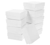 Lurrose 12 Piezas Caja para Pulseras y Anillos 7x7x3 Cm de Papel Espuma