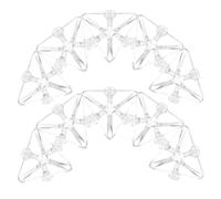 Lurrose 12 Piezas Conector Triangular Transparente para Esquinas de Vitrinas Acrílicas de Soporte Estable y Seguro para Muebles y Expositores