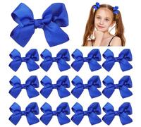 Lurrose 12 Pinzas Para El Cabello Bowknot Pequeñas Para Niñas Con Lazos De Grosgrain Accesorios Para Fiesta Diario Y Celebraciones Escolares