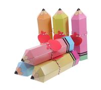 Lurrose 12juegos Caja De Regalos De Lápiz Para Regreso Al Colegio Con Adorable y Resistencia Para Actividades Escolares y Fiestas