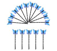 Lurrose 15 Horquillas Cabello Diseño de Ala Azul, de Metal Resistente y Multiusos, para Fiestas y Uso Casual