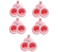 Lurrose 15 Piezas De Silicona De Esputo Golpeteo Copa De Pecho De Palma Copas De Palma De Silicona Copa De Percusión En El Pecho Removedor De Flemas De Bebé Taza De Succión Para Remover