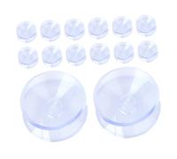 Lurrose 16piezas Parachoques Transparentes De Almohadillas Antideslizantes De Doble Cara para Tableros De Vidrio Protectores De Goma para Muebles para Vidrio Azulejos y Superficies Duras