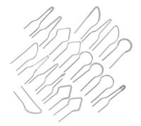 Lurrose 19 Piezas Accesorios para Pirografía de Alta Impedancia Puntas de Calefacción para Técnicas de Madera Distribución Térmica Uniforme y Estable para Artistas y