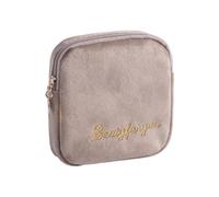 Lurrose 1pieza Bolsa Portátil para Toallas Sanitarias con Cremallera Gran Capacidad Resistente Algodón Bolsa Multiusos para Viaje y Accesorios