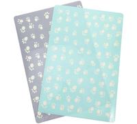 Lurrose 2 Alfombrillas Antideslizantes y Impermeables para Mascotas, Tapete para Platos de Perros y Gatos, Mantel Individual Resistente al Agua, Fácil Limpieza, para Uso Color Aleatorio