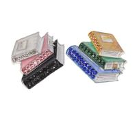 Lurrose 2 broches de esmalte con forma de libro para mujer, delicados broches de cristal para bibliotecarias y maestras que leen libros, ideales para amantes de la lectura, perfectos para la vuelta al