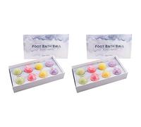 Lurrose 2 Cajas Kit Natural Niños Pie Niña Aromaterapia Masaje Cuidado Aceite Para Jengibre Con Bombas De Baño Remojo Novia Mujeres Exfoliante Cuenca A Granel Esencial Mamá Bomba Spa Él