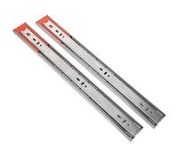 Lurrose 2 Correderas para Cajones de Tocador, Guías de Cajón Silenciosas, Acero Inoxidable, 2 Piezas, para Armario y Mueble de Almacenamiento