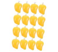 Lurrose 2 Juegos Accesorios Mango Minis Deslumbrar Cartera Pequeña Piña Accesorios De Mango Pendientes De Mango Amuletos Para Hacer Collares Encantos De La Pulsera Resina Yellow 10 Uds * 2