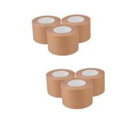 Lurrose 2 Juegos Cinta De Papel Kraft Cinta Para Enmarcar Cuadros De Papel Marrón De Envío Postal De Embalaje Kraft Washi Kraft Light Brown 3 Rollos * 2