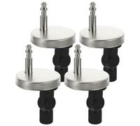 Lurrose 2 Juegos de Tornillos y Bisagras para Asiento de Inodoro 45mm, Accesorios de Baño de Acero Inoxidable, Pernos de Fijación Superior, Kit de Repuesto para Instalación y Reparación
