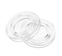 Lurrose 2 Juegos Kit de Anillos para Sombrilla con Tapas de Silicona Transparentes Resistentes Altas Temperaturas y Abrasión Accesorios para Mesas de Patio al Aire Evita Daños y