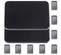 Lurrose 2 Juegos Paleta Vacía Magnética Negra para Sombras de Ojos y Maquillaje Gran Capacidad, Material As, Diseño Multifunción para Viaje y Uso DIY