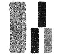 Lurrose 2 Pares de Pinzas Cabello de Cristal Agarre Firme y Estabilidad Excelente, Accesorios Elegantes para Bodas y Días Obsequios