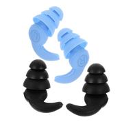 Lurrose 2 Pares Para Los De Silicona Enchufe De Oído Adulto Silenciar Noche Pequeño Enchufes Para Los Para Conciertos Enchufar Reducción Estuche Orejeras Gel De Sílice