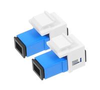 Lurrose 2 Piezas Adaptador de Módulo Transceptor de Óptica Acoplador para Conectores Instalación Modular para de y Redes de Oficina Transmisión de Estable y Alta