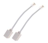 Lurrose 2 Piezas Adaptador para Teléfono Ethernet Conector Macho Hembra Cable de Teléfono Convertidor de Analógica Compatible con Línea