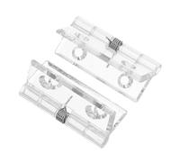 Lurrose 2 Piezas Bisagras Automáticas Invisibles para Puertas Ocultas Mecanismo de Cierre Automático con Diseño de y Tornillos Acabado Transparente y Silencioso para Estilos Modernos