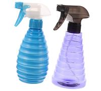 Lurrose 2 Piezas Botella De Spray Para El Cabello Azul Spray Para El Cabello Nebulización Botella De Spray Flor Rociador Pelo Rizado Botella De Spray Peluquería Dispensador De