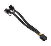 Lurrose 2 Piezas Cable de Extensión de Alimentación GPU Pin Doble Pcie Pin Adaptador Gráfico Compatible con Tarjetas Gráficas Conductor de Alta Conductividad y Estabilidad